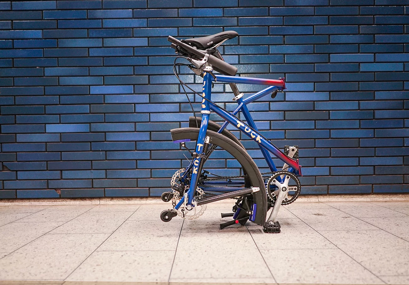 折りたたみ式ホイール搭載の折り畳み自転車「TUCK BIKE」